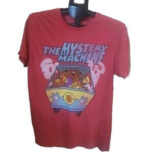 Men's Medium Red Scooby Doo T Shirt Collectable - The Mystery Machine